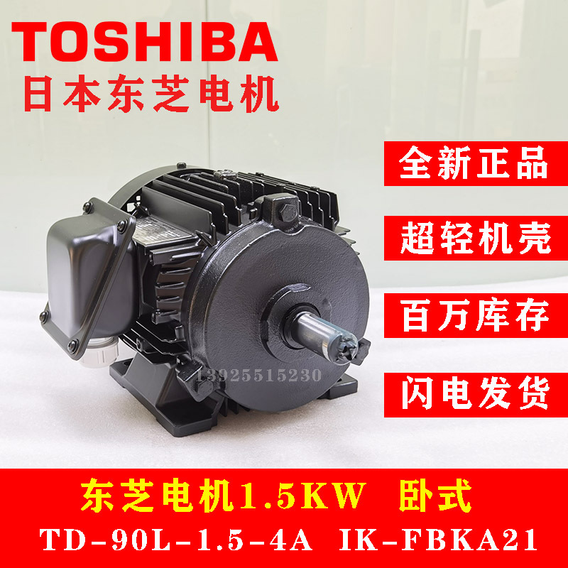 东芝1.5KW卧式主视图